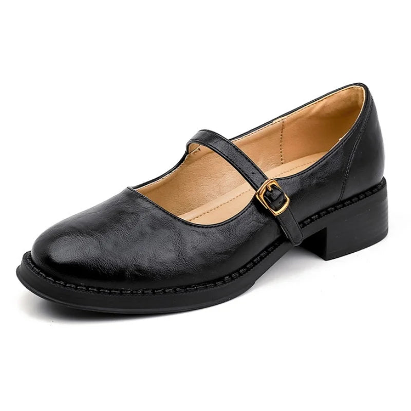 Élan Urbain™ | Mary Janes Classiques Confort en Cuir