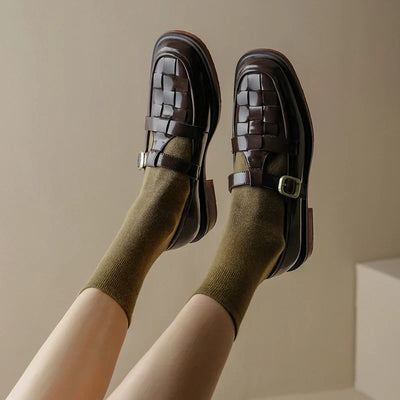 Élan Urbain™ | Mary Janes Lumerra Rétro Flats